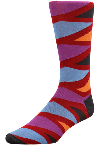 Funky Stripes Maroon